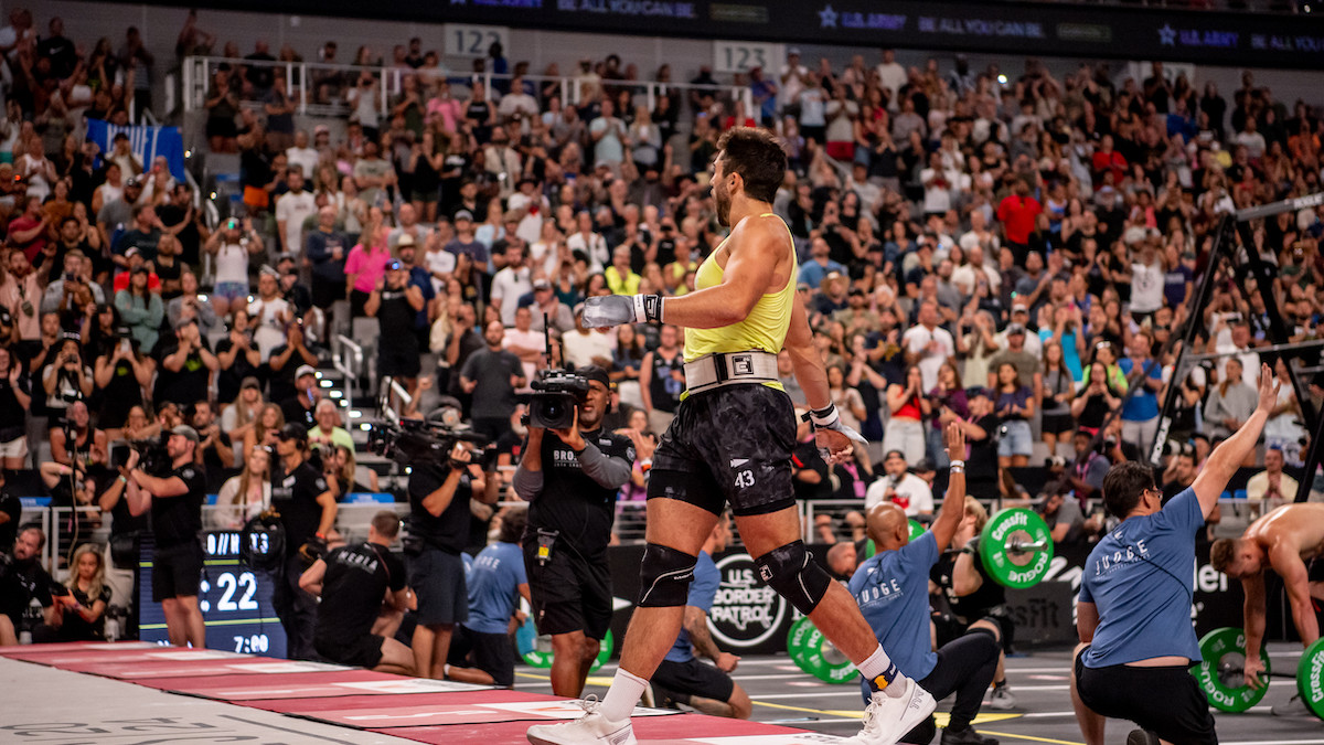 CrossFit Games arena with competition equipment