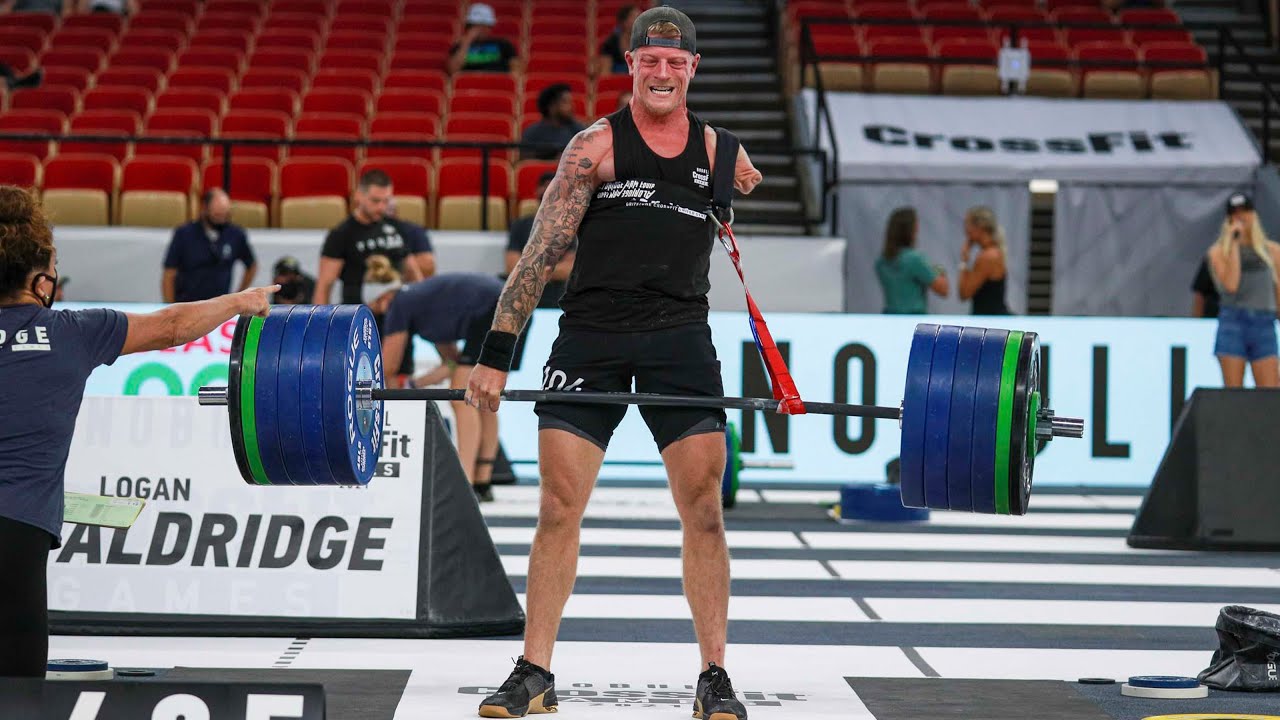 CrossFit adaptive division athlete competing